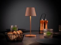 APS MERLE LED Akku-Tischleuchte rostfarben 2,0 W