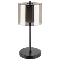 APS ANTON LED Akku-Tischleuchte schwarz, mirrored look 2,0 W