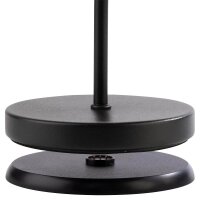 APS ANTON LED Akku-Tischleuchte schwarz, mirrored look 2,0 W