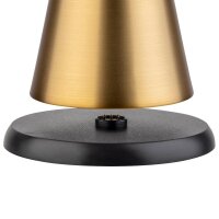APS CONE LED Akku-Tischleuchte gold 2,0 W