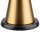 APS CONE LED Akku-Tischleuchte gold 2,0 W