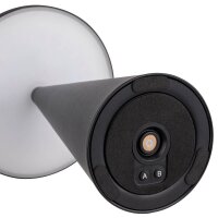 APS CONE LED Akku-Tischleuchte schwarz 2,0 W