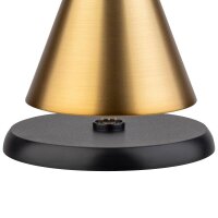 APS CONE MINI LED Akku-Tischleuchte gold 2,0 W