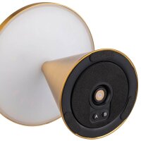 APS CONE MINI LED Akku-Tischleuchte gold 2,0 W