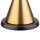 APS CONE MINI LED Akku-Tischleuchte gold 2,0 W