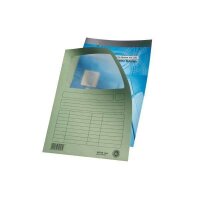 LEITZ Dokumententaschen 3950 DIN A4 grün glatt, 100 St.
