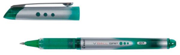 PILOT V-BALL GRIP 07 Tintenroller grün/Silber 0,4 mm, Schreibfarbe: grün, 1 St.