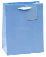 TSI Geschenktüten TRENDFARBEN dunkelrot, lia, grün, hellblau, gelb, rosa 18,0 x 23,0 cm, 12 St.