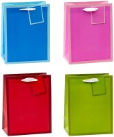 TSI Geschenktüten TREND MIT RAHMEN blau, rosa, rot,...