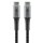 goobay USB C Kabel 0,5 m schwarz, grau, 1 St.