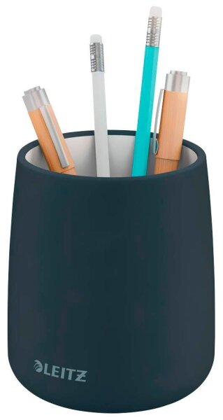 LEITZ Stiftehalter Cosy grau Keramik 8,7 x 8,7 x 10,8 cm