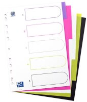 OXFORD Ordnerregister myColour DIN A4 Vollformat blanko...