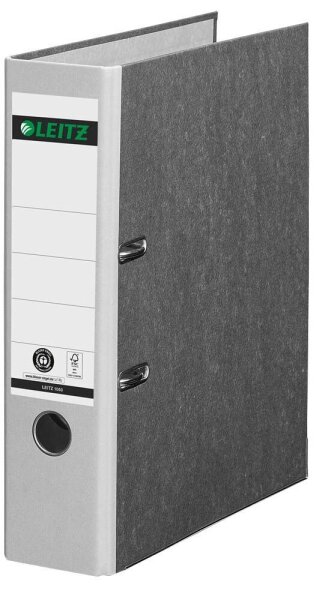 LEITZ 1080 Ordner lichtgrau marmoriert Karton 8,0 cm DIN A4, 1 St.