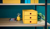 LEITZ Schubladenbox Click & Store Cosy  gelb 53680019, DIN A4 mit 3 Schubladen, 1 St.