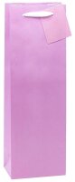 TSI Geschenktüten für Flaschen TRENDFARBEN dunkelrot, lia, grün, hellblau, gelb, rosa 12,0 x 36,0 cm, 12 St.
