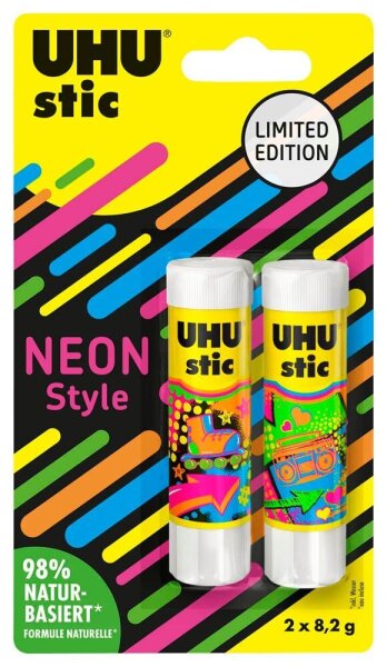 UHU Neon Edition Klebestifte 8,2 g, 2 St.