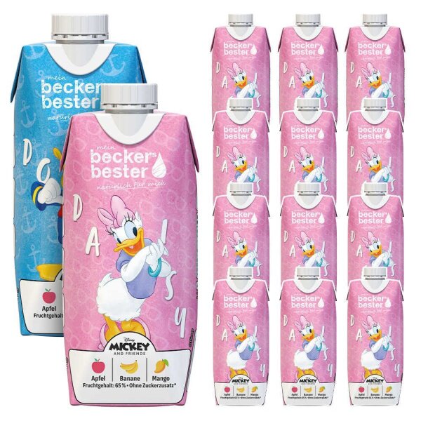 beckers bester Donald & Daisy Apfel-Banane-Mango Fruchtsaftgetränk 12x 0,33 l  ( 77122 )