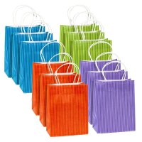 TSI Geschenktüten STREIFEN blau,grün, orange,...