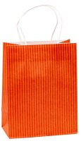 TSI Geschenktüten STREIFEN blau,grün, orange, lila 18,0 x 23,0 cm, 12 St.