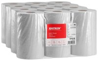 KATRIN Handtuchrollen 1-lagig weiß, 12 Rollen
