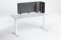DURABLE Tischtrennwand EFFECT 313558, anthrazit 160,0 x 50,0 cm, 1 St.