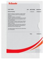 Esselte Sichthüllen Standard Plus 54850 DIN A5 transparent genarbt 0,12 mm, 100 St.