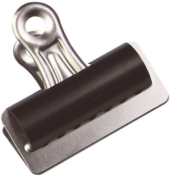 Q-CONNECT Briefklemmer schwarz 7,0 cm, 10 St.
