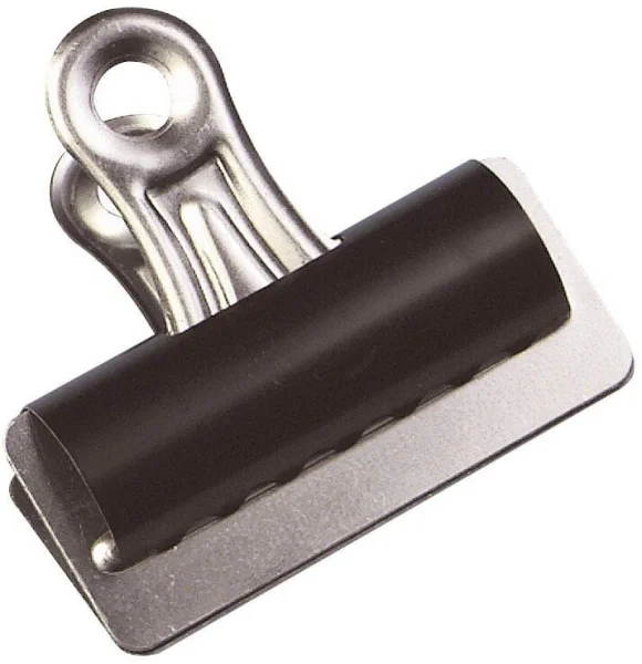 Q-CONNECT Briefklemmer schwarz 7,0 cm, 10 St.