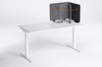 DURABLE Tischtrennwand EFFECT 313458, anthrazit 120,0 x 50,0 cm, 1 St.