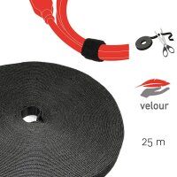 LABEL THE CABLE Klettband ROLL STRAP PRO schwarz 25,0 m x...