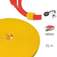 LABEL THE CABLE Klettband ROLL STRAP PRO gelb 25,0 m x...