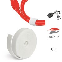 LABEL THE CABLE Klettband ROLL STRAP weiß 3,0 m x...