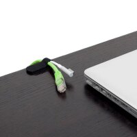 LABEL THE CABLE Klettkabelbinder WALL STRAPS PRO schwarz 9,0 cm x 1,6 cm, 50 St.