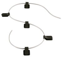 LABEL THE CABLE Klettkabelbinder WALL STRAPS PRO schwarz 9,0 cm x 1,6 cm, 50 St.
