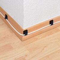 LABEL THE CABLE Klettkabelbinder WALL STRAPS PRO schwarz 9,0 cm x 1,6 cm, 50 St.
