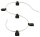 LABEL THE CABLE Klettkabelbinder WALL STRAPS PRO schwarz 9,0 cm x 1,6 cm, 50 St.