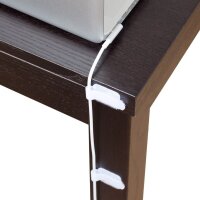 LABEL THE CABLE Klettkabelbinder WALL STRAPS PRO weiß 9,0 cm x 1,6 cm, 50 St.