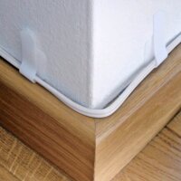 LABEL THE CABLE Klettkabelbinder WALL STRAPS PRO weiß 9,0 cm x 1,6 cm, 50 St.