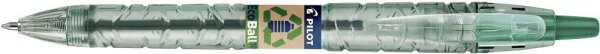 PILOT Kugelschreiber B2P „Bottle 2 Pen“ ECOBALL transparent/grün, Schreibfarbe: grün, 1 St.