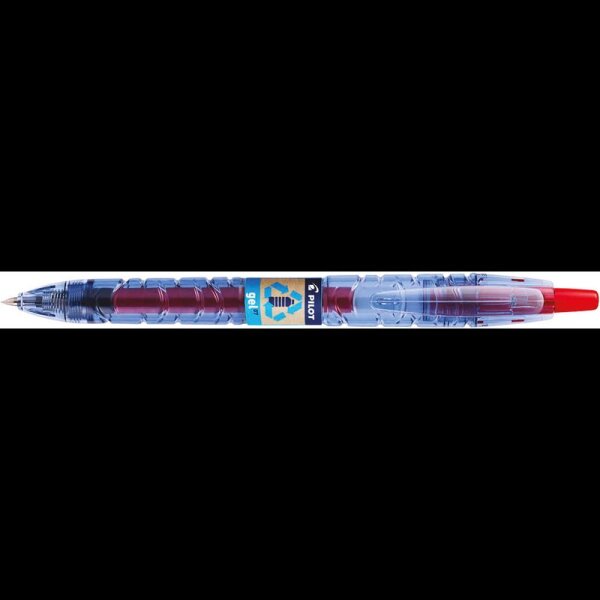 PILOT B2P „Bottle 2 Pen“ GEL Gelschreiber transparent/blau 0,7 mm, Schreibfarbe: rot, 1 St.