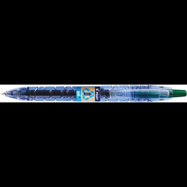 PILOT B2P „Bottle 2 Pen“ GEL Gelschreiber transparent/blau 0,7 mm, Schreibfarbe: grün, 1 St.