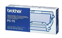 brother PC-75 schwarz Thermo-Druckfolie, 1 Rolle