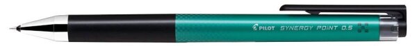 PILOT Synergy Point 0.5 Tintenroller grün/schwarz 0,3 mm, Schreibfarbe: grün, 1 St.