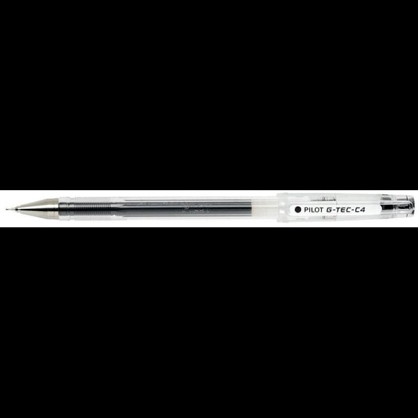 PILOT G-Tec C4 0.4 Gelschreiber transparent 0,4 mm, Schreibfarbe: schwarz, 1 St.