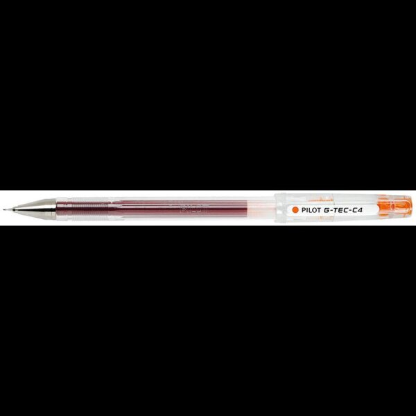 PILOT G-Tec C4 0.4 Gelschreiber transparent 0,4 mm, Schreibfarbe: orange, 1 St.