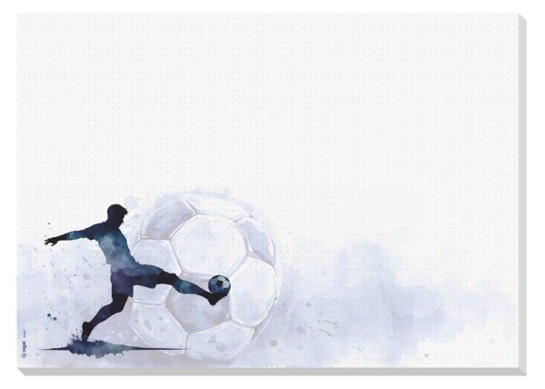 SIGEL Schreibtischunterlage Goal Zone hellblau Papier 42,0 x 29,7 cm, 30,0 Blatt