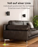 goobay Lautsprecher-Wandhalterung Modern Era 1 Flex schwarz