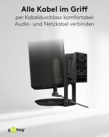goobay Lautsprecher-Wandhalterung Modern Era 1 Flex schwarz