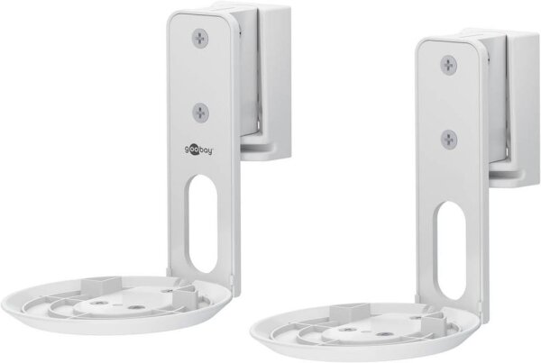goobay Lautsprecher-Wandhalterung Modern Era 1 Flex weiß