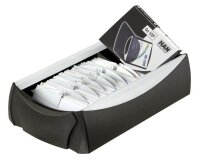HAN Visitenkartenbox schwarz, für bis zu 500...